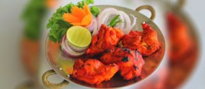 Chicken Tikka by Chef Vinod Singh Panwar at Baluchi Restaurant, Patong — chargrilled chicken marinated in yoghurt and Indian spices