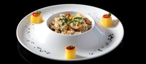 Riso, Cozze e Patate – baked Italian rice with mussels and potatoes by Chef Francesco Greco at Cape Sienna Hotel, Kamala.