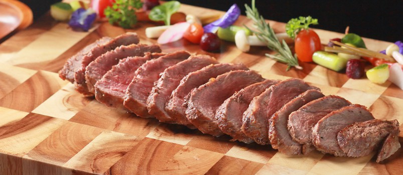 La Presa de Iberico by Executive Chef Francesco Greco at PLUM Prime Steakhouse, Kamala — Iberico pork collar seasoned with sea salt, Sarawak pepper, and olive oil.