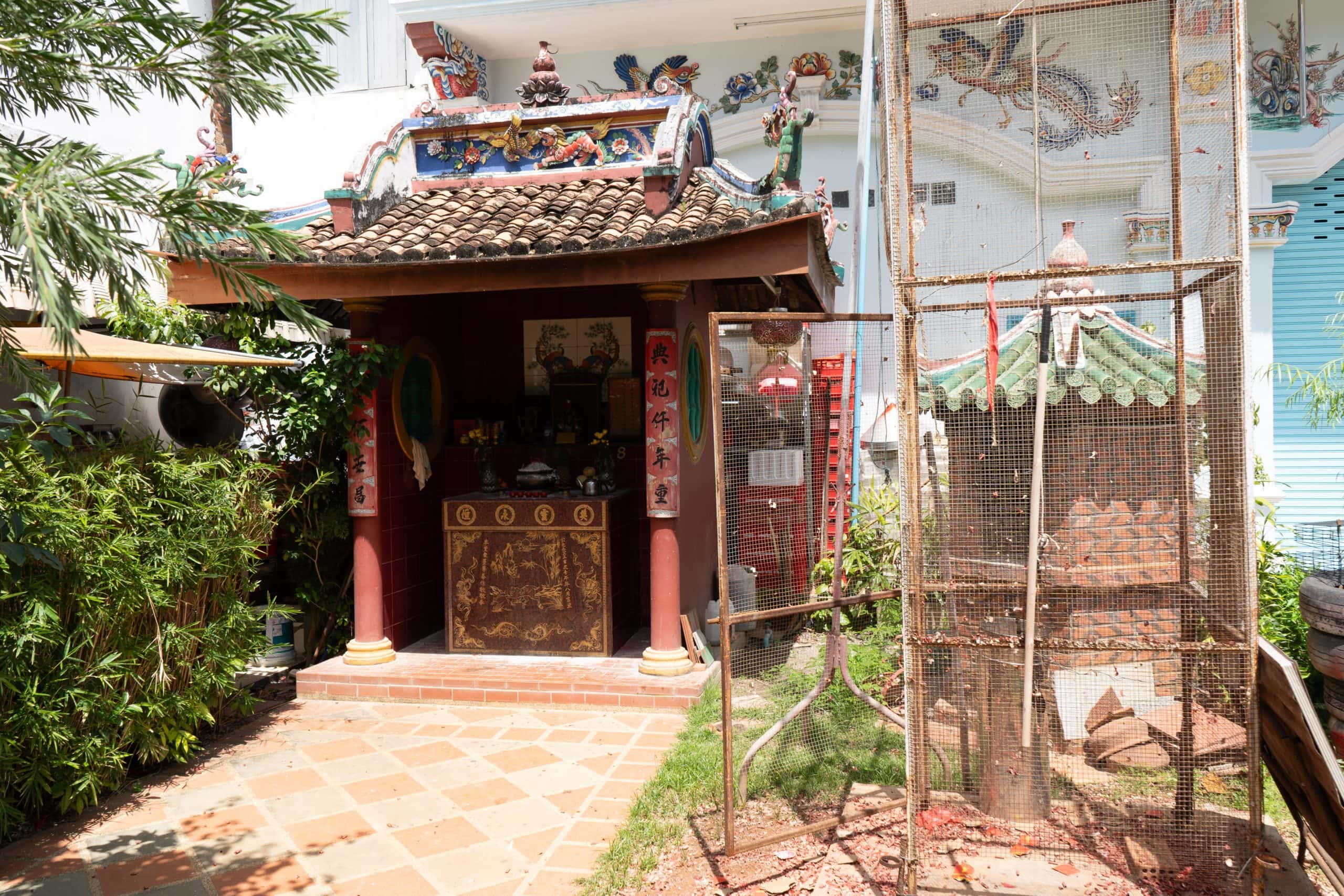 Small Chinese shrine in Phuket Old Town
